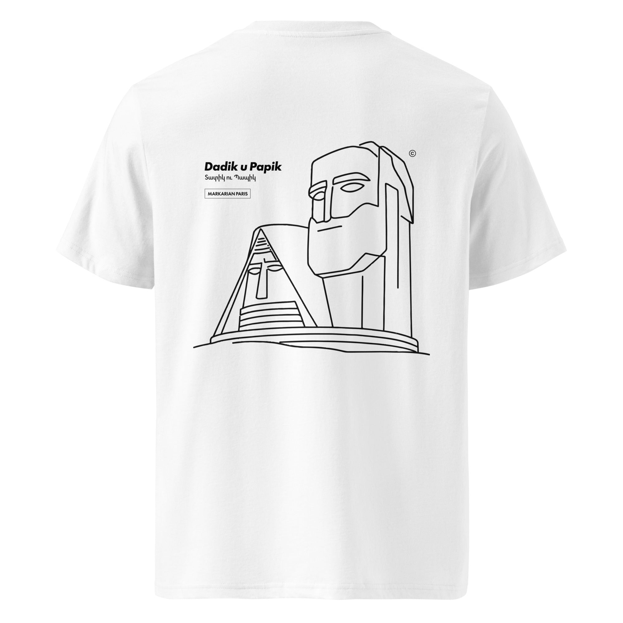 T-shirt Dadik u Papik Markarian Paris motif Artsakh