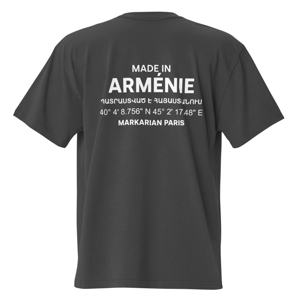 Tshirt Oversize Made in Arménie noir