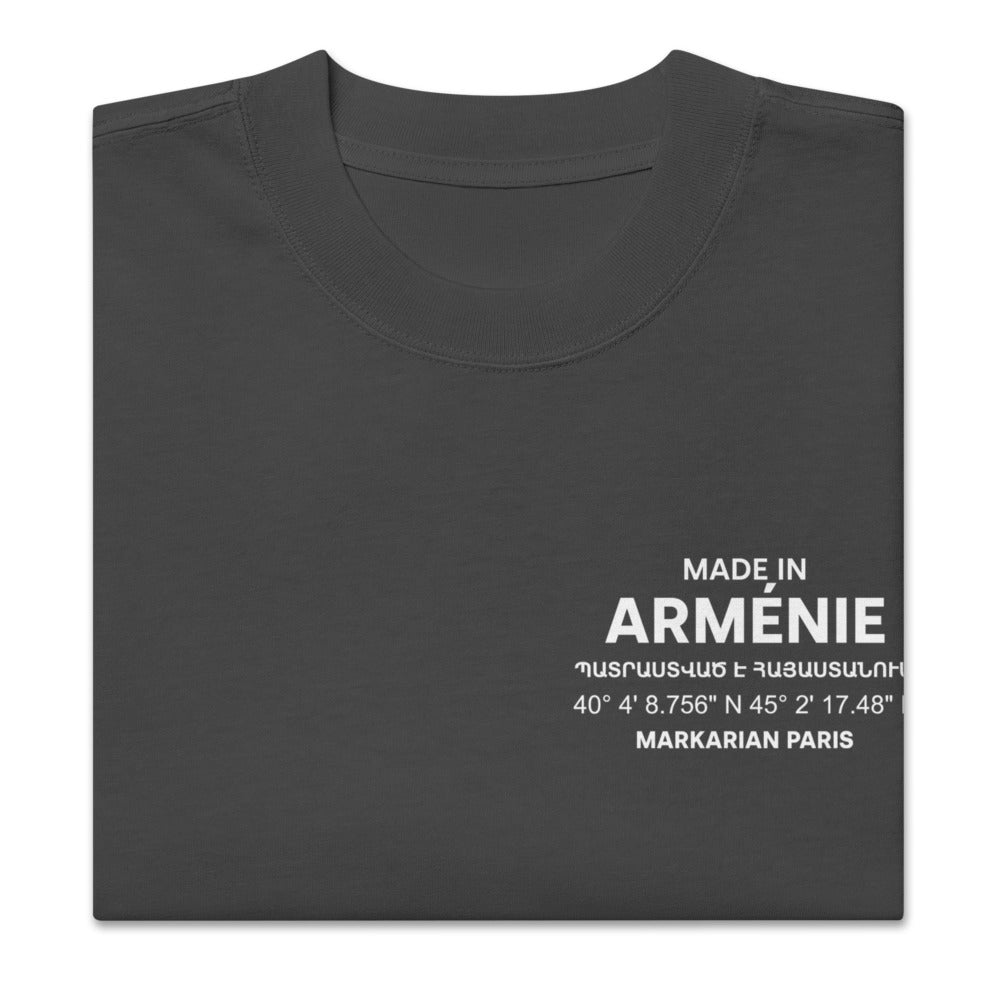 Tshirt Oversize Made in Arménie noir